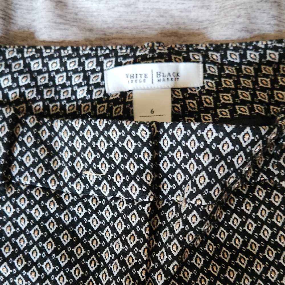 Black and White Patterned Pants
